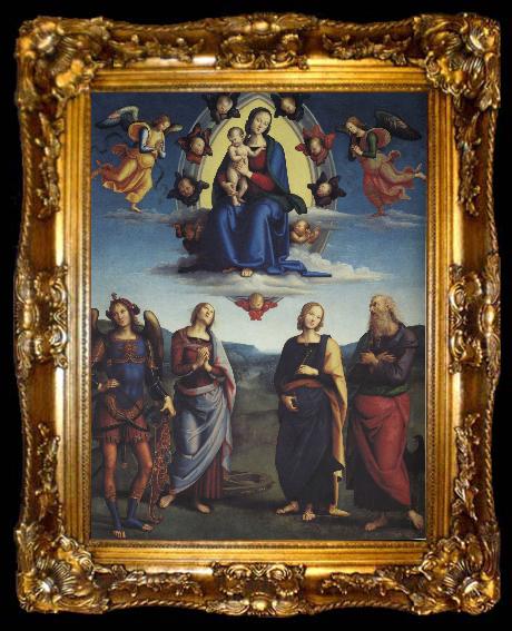framed  Pietro Perugino Vallombrosa Altarpiece, ta009-2